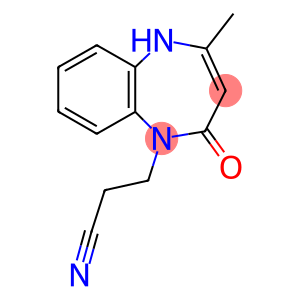 3-(4-methyl-2-oxo-2,5-dihydro-1H-1,5-benzodiazepin-1-yl)propanenitrile