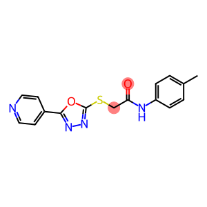 2-((5-(pyridin-4-yl)-1,3,4-oxadiazol-2-yl)thio)-N-(p-tolyl)acetamide