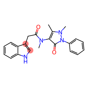 N-(1,5-dimethyl-3-oxo-2-phenyl-pyrazol-4-yl)-2-(1H-indol-3-yl)-N-methyl-acetamide