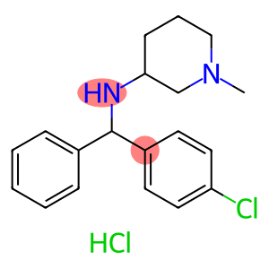 3-Piperidinamine,N-[(4-chlorophenyl)phenylmethyl]-1-methyl-, hydrochloride (1:2)