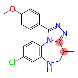 8-Chloro-5,6-dihydro-1-(4-methoxyphenyl)-4-methyl-4H-[1,2,4]triazolo[4,3-a][1,5]benzodiazepine