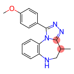 5,6-Dihydro-1-(4-methoxyphenyl)-4-methyl-4H-[1,2,4]triazolo[4,3-a][1,5]benzodiazepine