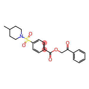 2-oxo-2-phenylethyl 4-[(4-methyl-1-piperidinyl)sulfonyl]benzoate