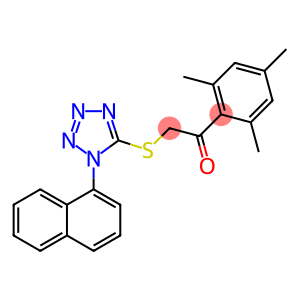 1-mesityl-2-{[1-(1-naphthyl)-1H-tetraazol-5-yl]sulfanyl}ethanone