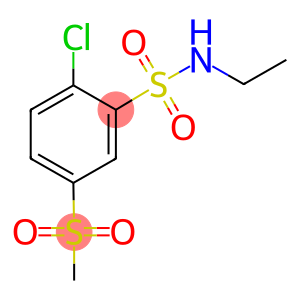 2-chloro-N-ethyl-5-(methylsulfonyl)benzenesulfonamide