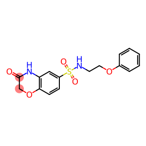 3-oxo-N-(2-phenoxyethyl)-3,4-dihydro-2H-1,4-benzoxazine-6-sulfonamide