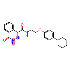 N-[2-(4-cyclohexylphenoxy)ethyl]-4-oxo-3,4-dihydro-1-phthalazinecarboxamide