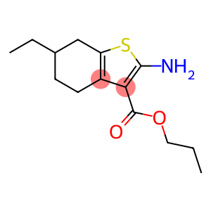 2-氨基-6-乙基-4,5,6,7-四氢苯并噻吩-3-甲酸丙酯