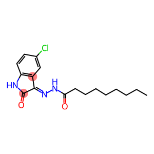 N'-(5-chloro-2-oxo-1,2-dihydro-3H-indol-3-ylidene)nonanohydrazide