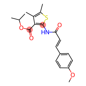 isopropyl 2-{[3-(4-methoxyphenyl)acryloyl]amino}-4,5-dimethyl-3-thiophenecarboxylate