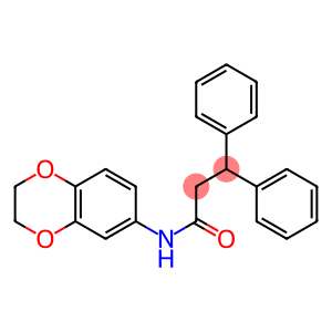 N-(2,3-dihydro-1,4-benzodioxin-6-yl)-3,3-diphenylpropanamide