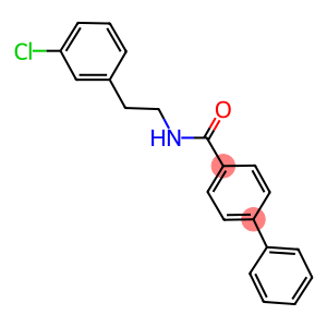 N-[2-(3-chlorophenyl)ethyl][1,1'-biphenyl]-4-carboxamide