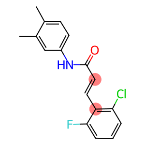 3-(2-chloro-6-fluorophenyl)-N-(3,4-dimethylphenyl)acrylamide