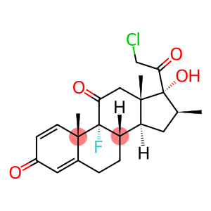 Pregna-1,4-diene-3,11,20-trione, 21-chloro-9-fluoro-17-hydroxy-16-meth yl-, (16beta)-