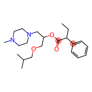 1-(Isobutoxymethyl)-2-(4-methyl-1-piperazinyl)ethyl 2-phenylbutyrate