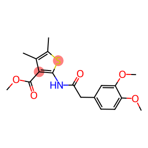 methyl 2-{[(3,4-dimethoxyphenyl)acetyl]amino}-4,5-dimethyl-3-thiophenecarboxylate