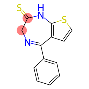 2H-Thieno[2,3-e]-1,4-diazepine-2-thione, 1,3-dihydro-5-phenyl-