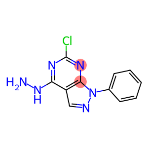 1H-Pyrazolo[3,4-d]pyrimidine,6-chloro-4-hydrazinyl-1-phenyl-