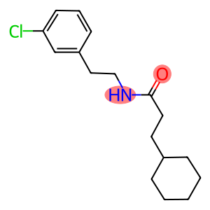 N-[2-(3-chlorophenyl)ethyl]-3-cyclohexylpropanamide