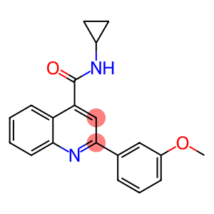 N-cyclopropyl-2-(3-methoxyphenyl)-4-quinolinecarboxamide