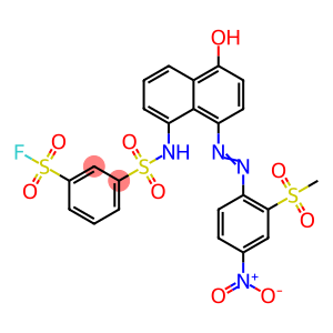3-[[[5-Hydroxy-8-[[2-(methylsulfonyl)-4-nitrophenyl]azo]-1-naphthalenyl]amino]sulfonyl]benzenesulfonic acid fluoride
