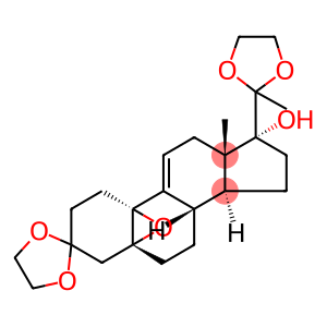 3,3,20,20-Bis(ethylene-dioxy)-17α-hydroxy-5α,10α-epoxy-19-norpregna-9(11)-ene