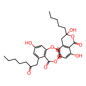 4H,8H-[2]Benzopyrano[5,6-b][1,4]benzodioxepin-4,8-dione, 1,2-dihydro-2,5,11-trihydroxy-9-(2-oxoheptyl)-2-pentyl-