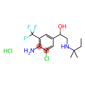 Benzenemethanol, 4-amino-3-chloro-alpha-[[(1,1-dimethylpropyl)amino]methyl]-5-(trifluoromethyl)-, hydrochloride