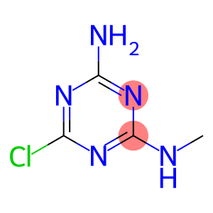 2-Chloro-4-methylamino-6-amino-1,3,5-triazine-