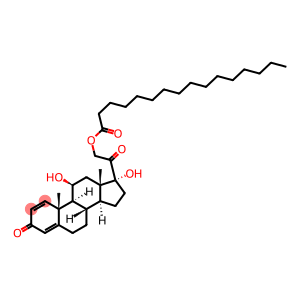 11beta,17,21-trihydroxypregna-1,4-diene-3,20-dione 21-palmitate