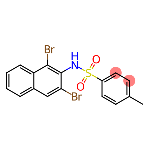 N-(1,3-dibromo-2-naphthyl)-p-toluenesulphonamide