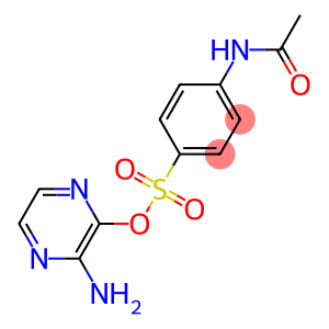 Benzenesulfonic acid,4-(acetylamino)-, 3-amino-2-pyrazinyl ester