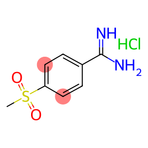 4-(methylsulfonyl)benzenecarboximidamide hydrochloride (1:1)