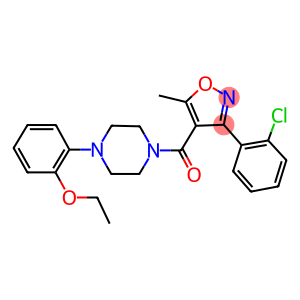 2-(4-{[3-(2-chlorophenyl)-5-methyl-4-isoxazolyl]carbonyl}-1-piperazinyl)phenyl ethyl ether