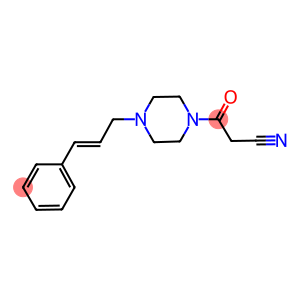 3-oxo-3-{4-[(2E)-3-phenylprop-2-en-1-yl]piperazin-1-yl}propanenitrile