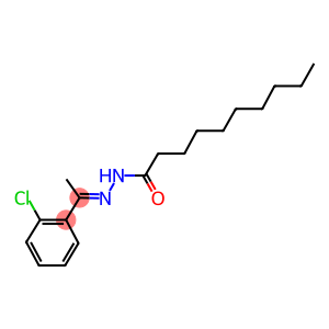 N'-[1-(2-chlorophenyl)ethylidene]decanohydrazide