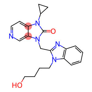 1-cyclopropyl-3-[[1-(4-hydroxybutyl)-2-benzimidazolyl]methyl]-2-imidazo[4,5-c]pyridinone