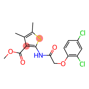 methyl 2-{[(2,4-dichlorophenoxy)acetyl]amino}-4,5-dimethyl-3-thiophenecarboxylate