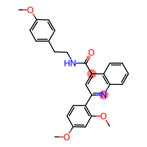 2-(2,4-dimethoxyphenyl)-N-[2-(4-methoxyphenyl)ethyl]-4-quinolinecarboxamide