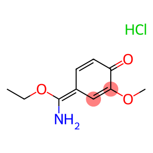 Benzenecarboximidicacid, 4-hydroxy-3-methoxy-, ethyl ester, hydrochloride (1:1)