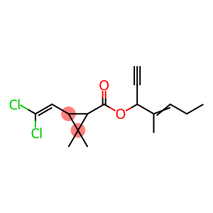 1-Ethynyl-2-methyl-2-penten-1-yl (1R,S)-cis,trans-2,2-dimethyl-3-(2,2-dichlorovinyl) cyclopropanecarboxylate