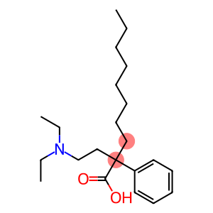 2-(2-diethylaminoethyl)-2-phenyl-decanoic acid