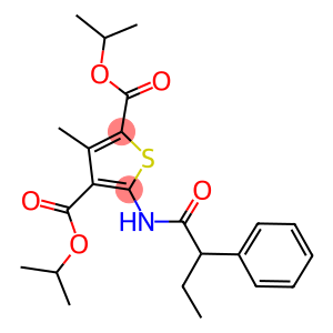 diisopropyl 3-methyl-5-[(2-phenylbutanoyl)amino]-2,4-thiophenedicarboxylate