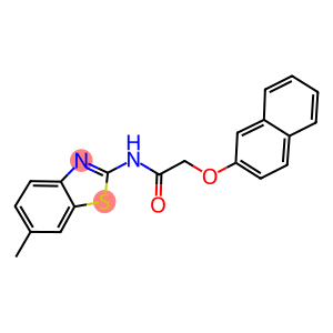 N-(6-methyl-1,3-benzothiazol-2-yl)-2-(2-naphthyloxy)acetamide