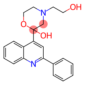 4-Morpholineethanol, 2-hydroxy-2-(2-phenyl-4-quinolinyl)-