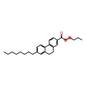 1-(9,10-dihydro-7-octyl-2-phenanthryl)hexanone