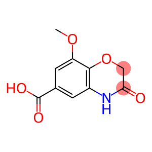 2H-1,4-Benzoxazine-6-carboxylic acid, 3,4-dihydro-8-methoxy-3-oxo-