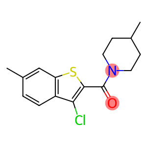 (3-chloro-6-methyl-1-benzothiophen-2-yl)-(4-methylpiperidin-1-yl)methanone