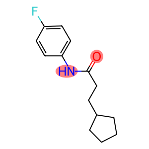 3-cyclopentyl-N-(4-fluorophenyl)propanamide