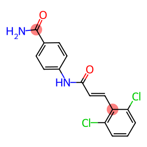 4-{[3-(2,6-dichlorophenyl)acryloyl]amino}benzamide